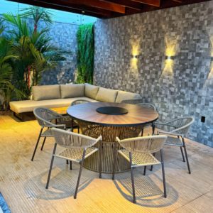 Conjunto Cadeiras Milena com Sofá escarpas