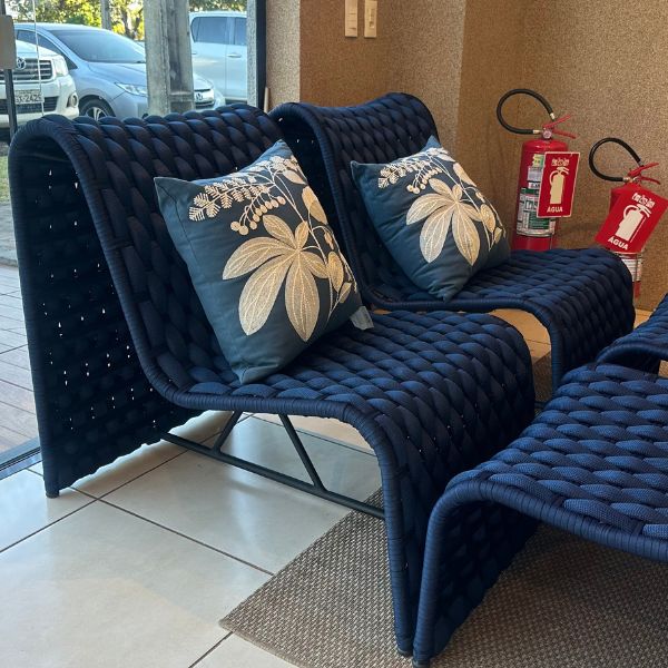 Poltronas Ipanema em Tricô Náutico